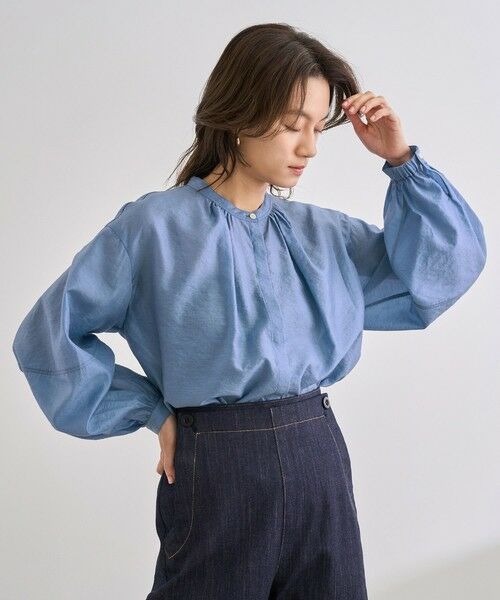 ROPE' / ロペ シャツ・ブラウス | キュプラシルクボリュームスリーブブラウス/イージーケア | 詳細30