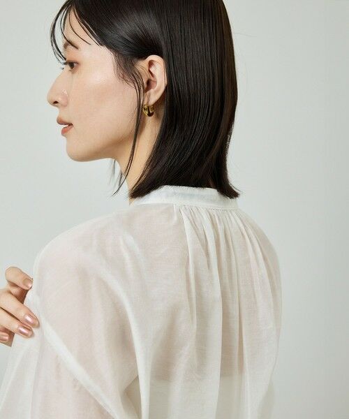 ROPE' / ロペ シャツ・ブラウス | キュプラシルクボリュームスリーブブラウス/イージーケア | 詳細6