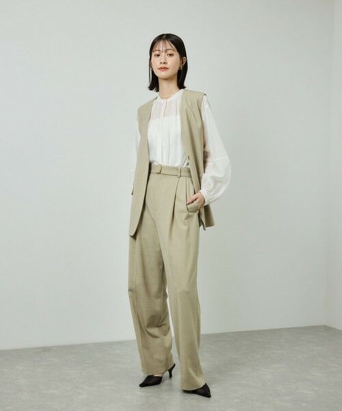 ROPE' / ロペ シャツ・ブラウス | キュプラシルクボリュームスリーブブラウス/イージーケア | 詳細7