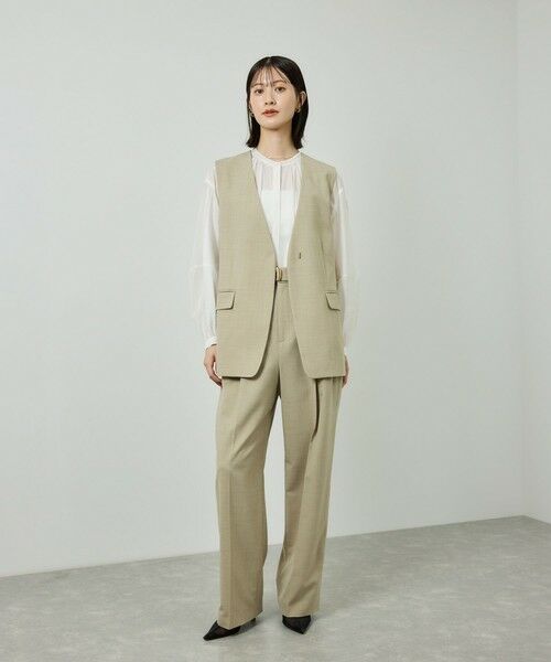 ROPE' / ロペ シャツ・ブラウス | キュプラシルクボリュームスリーブブラウス/イージーケア | 詳細8