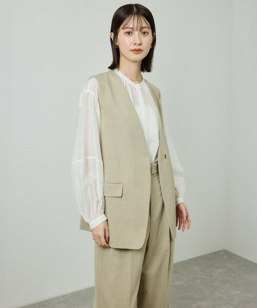 ROPE' / ロペ シャツ・ブラウス | キュプラシルクボリュームスリーブブラウス/イージーケア | 詳細9