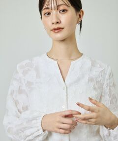 ROPE' / ロペ シャツ・ブラウス | ペプラムジャガードブラウス/イージーケア
