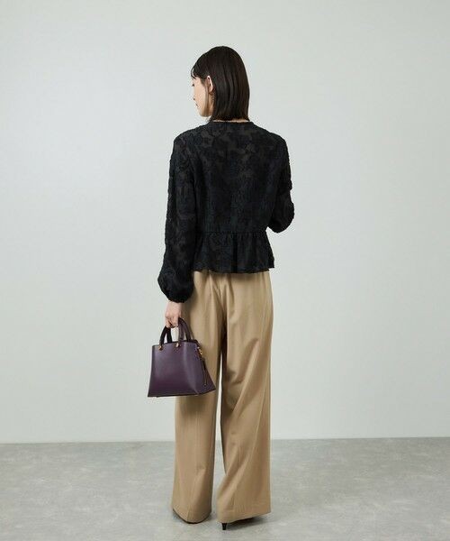 ROPE' / ロペ シャツ・ブラウス | ペプラムジャガードブラウス/イージーケア | 詳細13