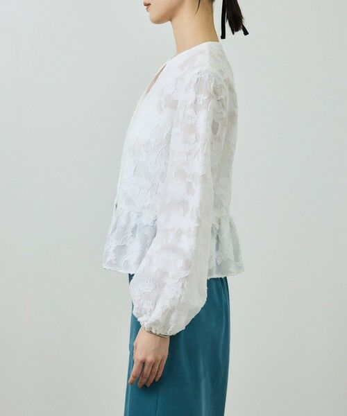 ROPE' / ロペ シャツ・ブラウス | ペプラムジャガードブラウス/イージーケア | 詳細16