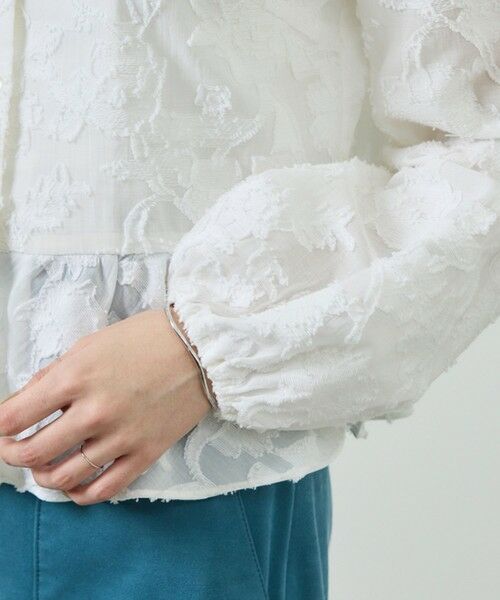 ROPE' / ロペ シャツ・ブラウス | ペプラムジャガードブラウス/イージーケア | 詳細19