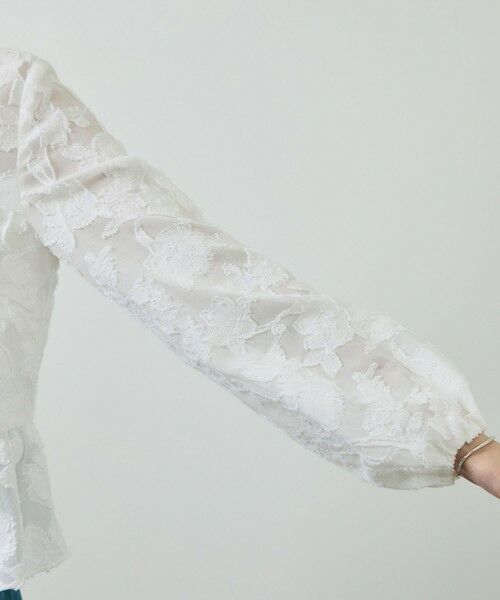 ROPE' / ロペ シャツ・ブラウス | ペプラムジャガードブラウス/イージーケア | 詳細21