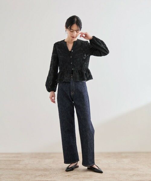 ROPE' / ロペ シャツ・ブラウス | ペプラムジャガードブラウス/イージーケア | 詳細30