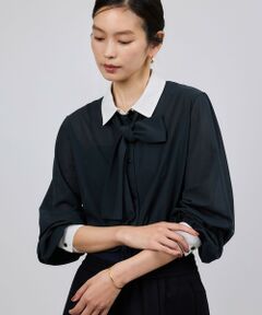 ROPE' / ロペ シャツ・ブラウス | シアートリコットボウタイシャツブラウス/イージーケア