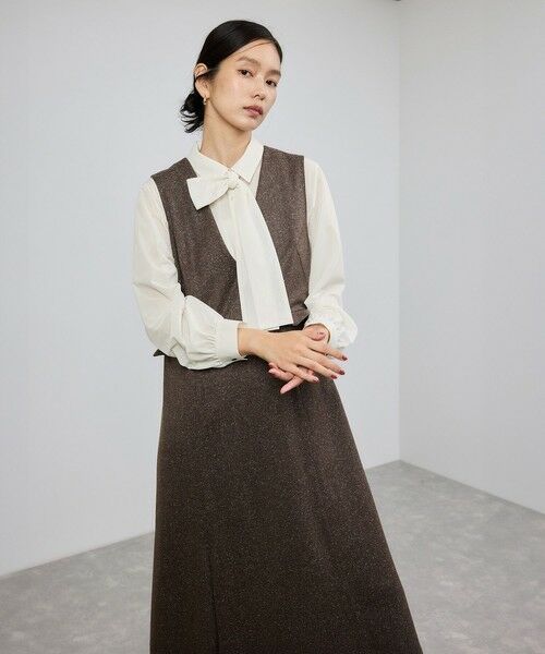 ROPE' / ロペ シャツ・ブラウス | シアートリコットボウタイシャツブラウス/イージーケア | 詳細9
