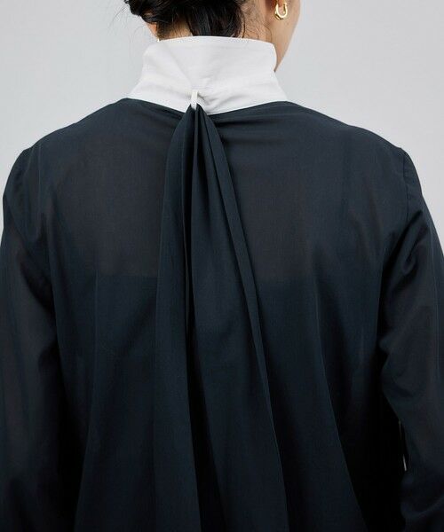 ROPE' / ロペ シャツ・ブラウス | シアートリコットボウタイシャツブラウス/イージーケア | 詳細17