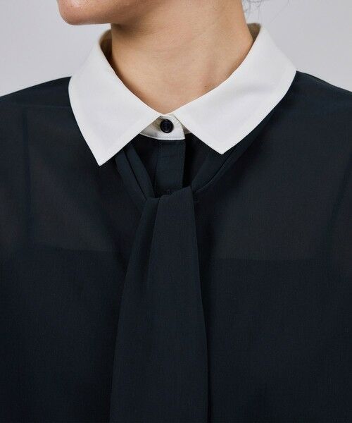 ROPE' / ロペ シャツ・ブラウス | シアートリコットボウタイシャツブラウス/イージーケア | 詳細18