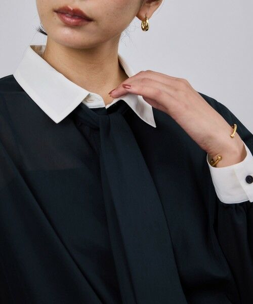 ROPE' / ロペ シャツ・ブラウス | シアートリコットボウタイシャツブラウス/イージーケア | 詳細19