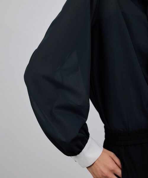 ROPE' / ロペ シャツ・ブラウス | シアートリコットボウタイシャツブラウス/イージーケア | 詳細20