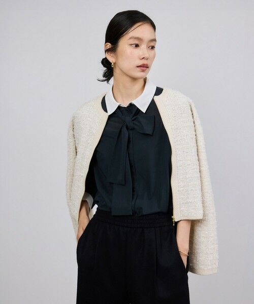 ROPE' / ロペ シャツ・ブラウス | シアートリコットボウタイシャツブラウス/イージーケア | 詳細26