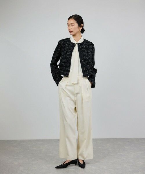 ROPE' / ロペ シャツ・ブラウス | シアートリコットボウタイシャツブラウス/イージーケア | 詳細4