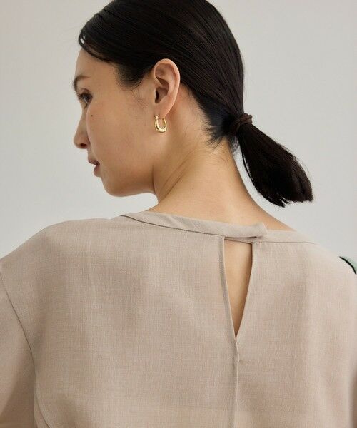 ROPE' / ロペ シャツ・ブラウス | 【WEB・一部店舗限定】リネンライクアウトシームプルオーバーブラウス/洗える | 詳細1