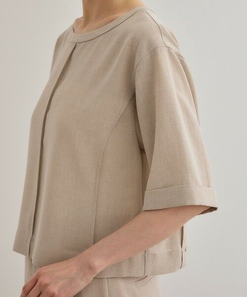 ROPE' / ロペ シャツ・ブラウス | 【WEB・一部店舗限定】リネンライクアウトシームプルオーバーブラウス/洗える | 詳細16
