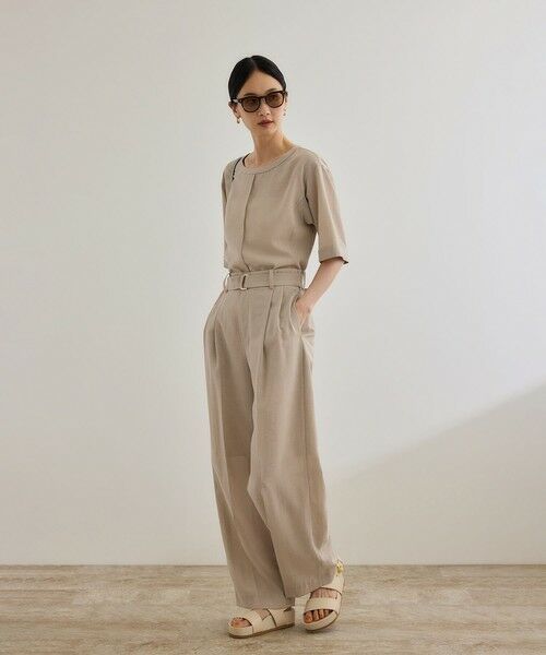 ROPE' / ロペ シャツ・ブラウス | 【WEB・一部店舗限定】リネンライクアウトシームプルオーバーブラウス/洗える | 詳細2