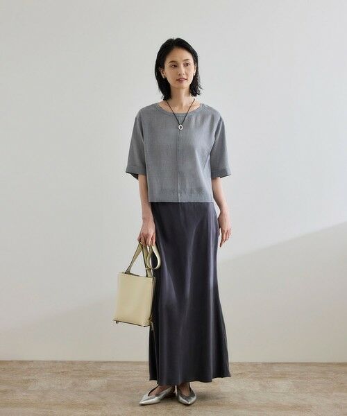 ROPE' / ロペ シャツ・ブラウス | 【WEB・一部店舗限定】リネンライクアウトシームプルオーバーブラウス/洗える | 詳細5