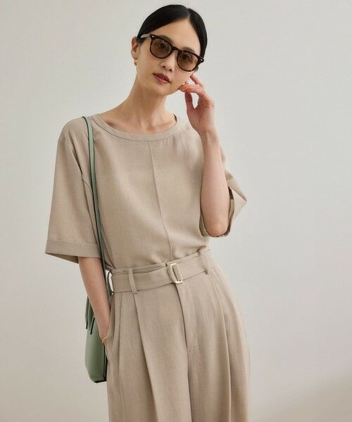 ROPE' / ロペ シャツ・ブラウス | 【WEB・一部店舗限定】リネンライクアウトシームプルオーバーブラウス/洗える | 詳細7