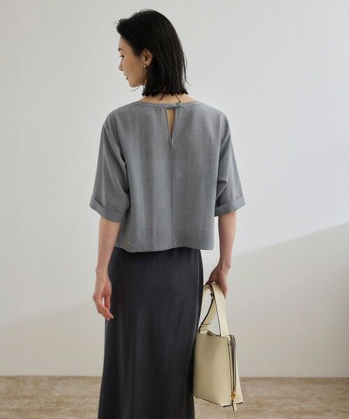 ROPE' / ロペ シャツ・ブラウス | 【WEB・一部店舗限定】リネンライクアウトシームプルオーバーブラウス/洗える | 詳細8