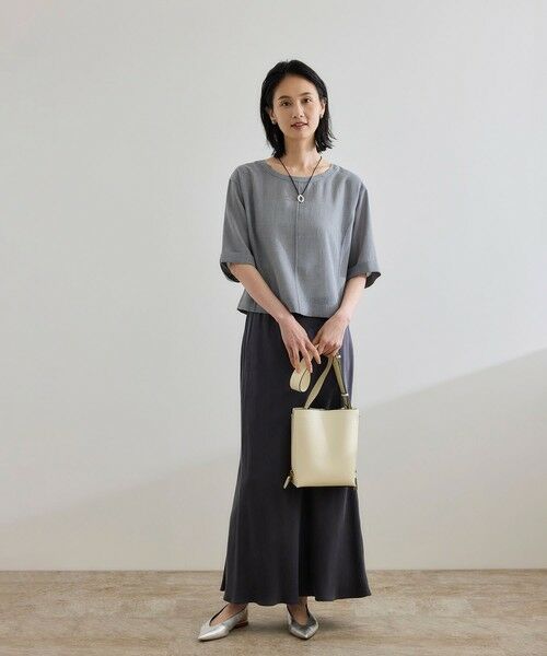 ROPE' / ロペ シャツ・ブラウス | 【WEB・一部店舗限定】リネンライクアウトシームプルオーバーブラウス/洗える | 詳細9