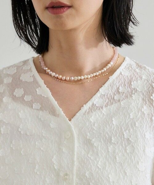 ROPE' / ロペ シャツ・ブラウス | 【WEB・一部店舗限定】フラワージャガードブラウス【セットアップ対応】/洗える | 詳細18