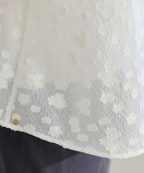ROPE' / ロペ シャツ・ブラウス | 【WEB・一部店舗限定】フラワージャガードブラウス【セットアップ対応】/洗える | 詳細21