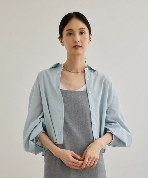 ROPE' / ロペ シャツ・ブラウス | 【WEB・一部店舗限定】ライトタンブラークロップドシャツ/洗える | 詳細10