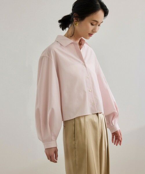 ROPE' / ロペ シャツ・ブラウス | 【WEB・一部店舗限定】ライトタンブラークロップドシャツ/洗える | 詳細11