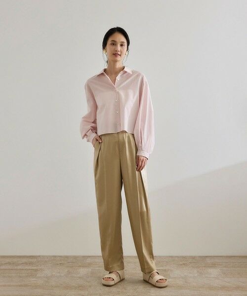 ROPE' / ロペ シャツ・ブラウス | 【WEB・一部店舗限定】ライトタンブラークロップドシャツ/洗える | 詳細12