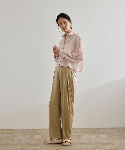 ROPE' / ロペ シャツ・ブラウス | 【WEB・一部店舗限定】ライトタンブラークロップドシャツ/洗える | 詳細13