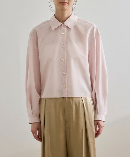 ROPE' / ロペ シャツ・ブラウス | 【WEB・一部店舗限定】ライトタンブラークロップドシャツ/洗える | 詳細16