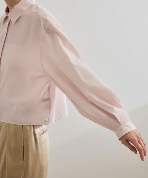 ROPE' / ロペ シャツ・ブラウス | 【WEB・一部店舗限定】ライトタンブラークロップドシャツ/洗える | 詳細21