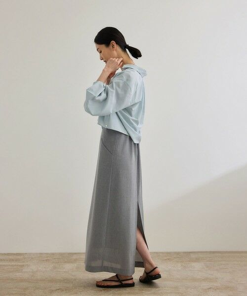 ROPE' / ロペ シャツ・ブラウス | 【WEB・一部店舗限定】ライトタンブラークロップドシャツ/洗える | 詳細3