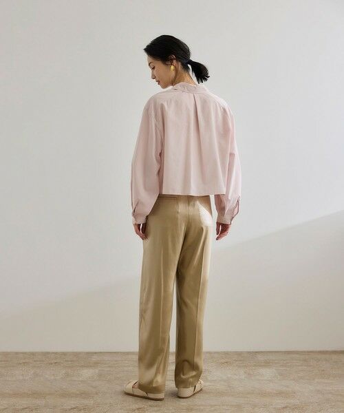 ROPE' / ロペ シャツ・ブラウス | 【WEB・一部店舗限定】ライトタンブラークロップドシャツ/洗える | 詳細5