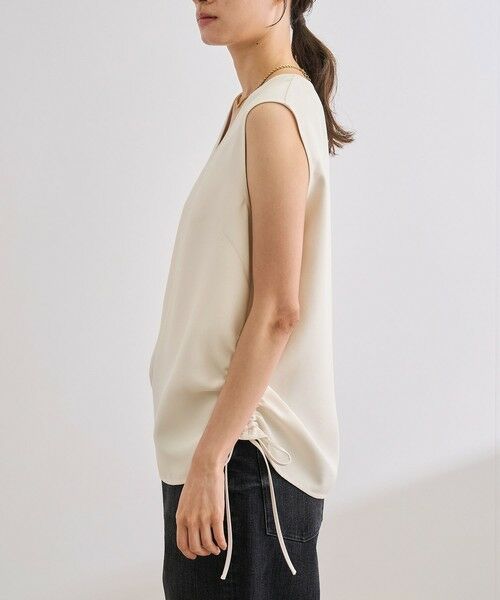 ROPE' / ロペ シャツ・ブラウス | 【洗える】バックサテンドロストVネックブラウス【WEB・一部店舗限定】 | 詳細11