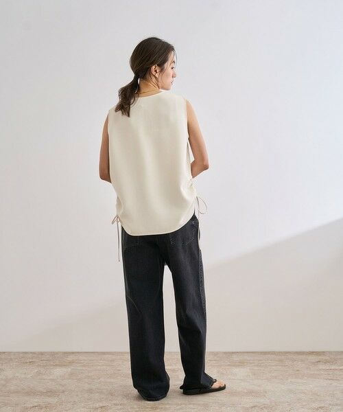 ROPE' / ロペ シャツ・ブラウス | 【洗える】バックサテンドロストVネックブラウス【WEB・一部店舗限定】 | 詳細18