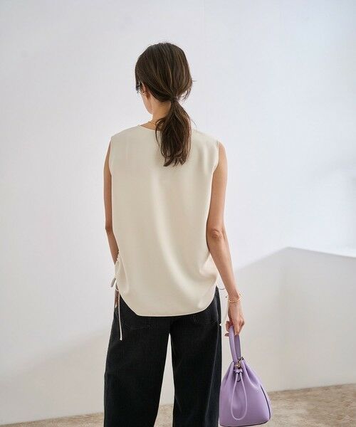 ROPE' / ロペ シャツ・ブラウス | 【洗える】バックサテンドロストVネックブラウス【WEB・一部店舗限定】 | 詳細19