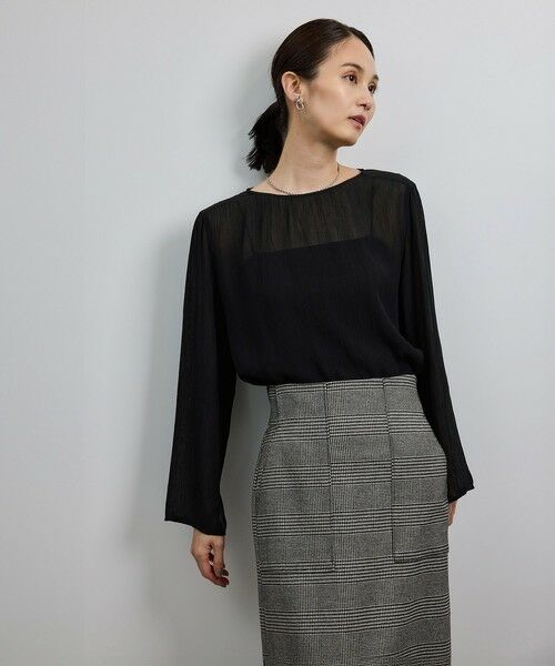 ROPE' / ロペ シャツ・ブラウス | 【洗える・前後2WAY】楊柳プルオーバー シアーブラウス【WEB・一部店舗限定】 | 詳細10