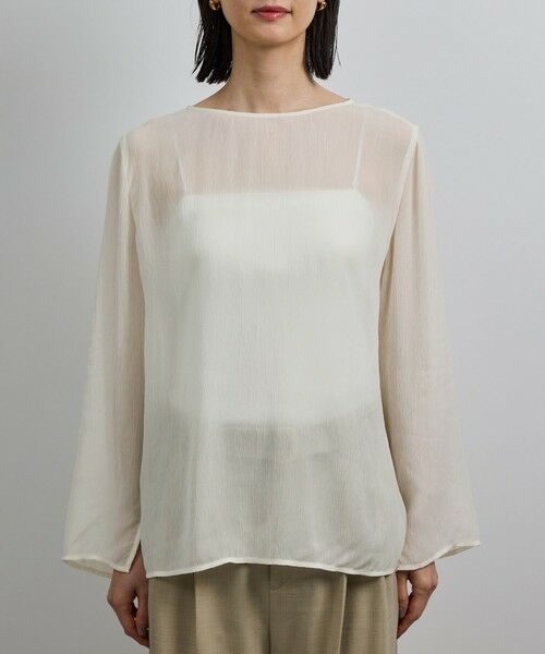 ROPE' / ロペ シャツ・ブラウス | 【洗える・前後2WAY】楊柳プルオーバー シアーブラウス【WEB・一部店舗限定】 | 詳細11