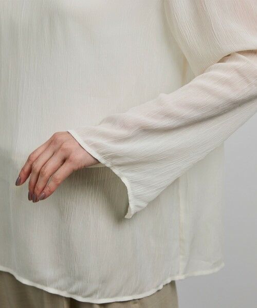 ROPE' / ロペ シャツ・ブラウス | 【洗える・前後2WAY】楊柳プルオーバー シアーブラウス【WEB・一部店舗限定】 | 詳細16