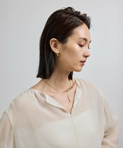 ROPE' / ロペ シャツ・ブラウス | 【洗える・前後2WAY】楊柳プルオーバー シアーブラウス【WEB・一部店舗限定】 | 詳細2