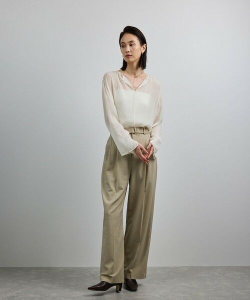 ROPE' / ロペ シャツ・ブラウス | 【洗える・前後2WAY】楊柳プルオーバー シアーブラウス【WEB・一部店舗限定】 | 詳細24