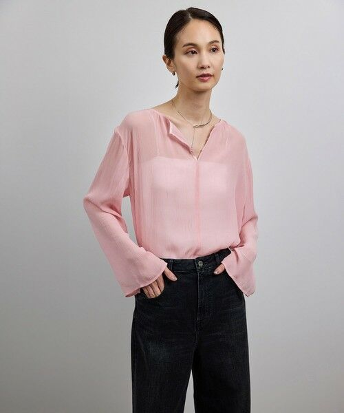 ROPE' / ロペ シャツ・ブラウス | 【洗える・前後2WAY】楊柳プルオーバー シアーブラウス【WEB・一部店舗限定】 | 詳細6