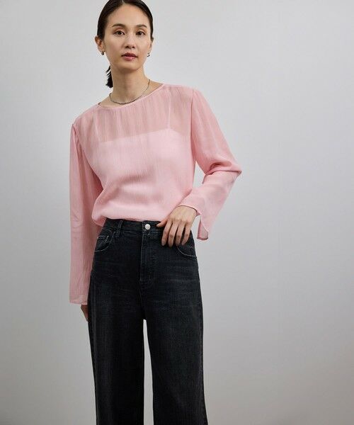 ROPE' / ロペ シャツ・ブラウス | 【洗える・前後2WAY】楊柳プルオーバー シアーブラウス【WEB・一部店舗限定】 | 詳細7