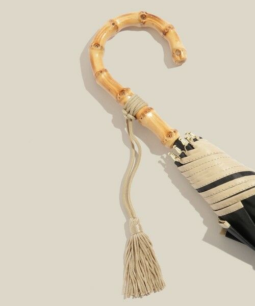 ROPE' / ロペ 傘 | バンブーハンドルバイカラーパラソル（長傘）【晴雨兼用/UVカット】【完全遮光生地】 | 詳細5