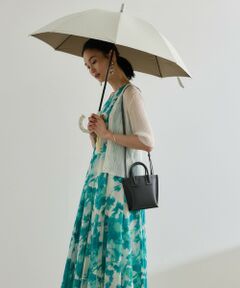 ROPE' / ロペ 傘 | 【晴雨兼用・高機能】スライド式 ショートバンブーパラソル【UVカット/遮光・遮熱・防水効果】