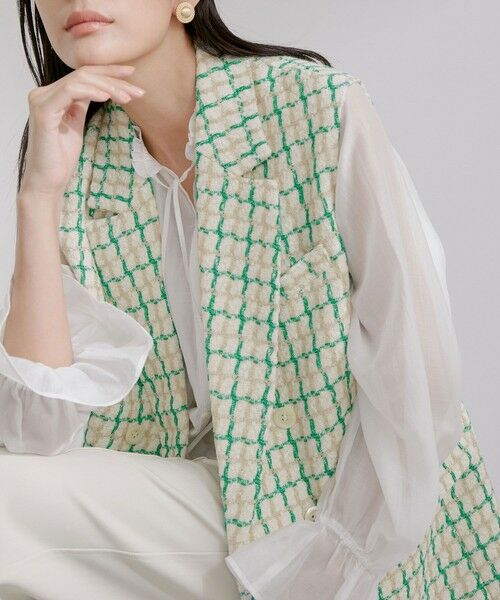 ROPE' / ロペ ベスト | 尾州ツイード | 詳細3