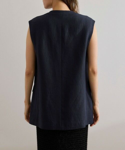 ROPE' / ロペ ベスト | 尾州リネンオーバーロングジレ | 詳細11
